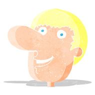 cartoon happy male face N2