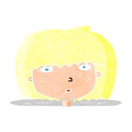 cartoon female face N11