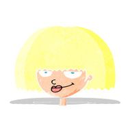 cartoon mean female face