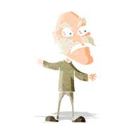 cartoon angry old man N15