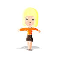 cartoon woman giving thumbs up symbol N2