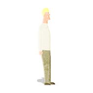 cartoon tall man