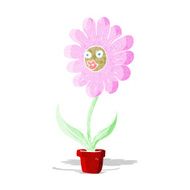 cartoon flower N122