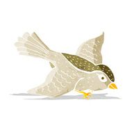 cartoon flying bird N9
