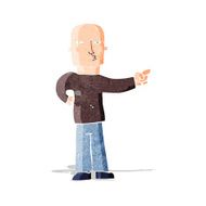 cartoon pointing man N25