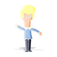 cartoon man narrowing eyes N3