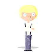 cartoon boy with folded arms N2