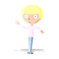 cartoon staring boy N2