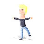 cartoon stressed man N13