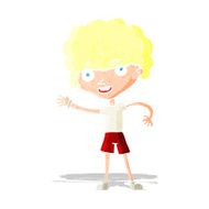 cartoon sporty person