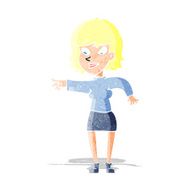 cartoon woman pointing N11