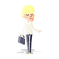 cartoon arrogant businessman pointing