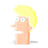 cartoon shocked male face