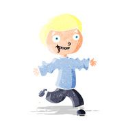 cartoon excited boy N15