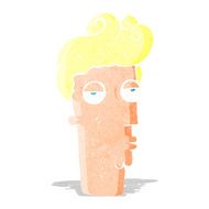 cartoon bored man&#039;s face