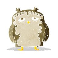 cartoon wise old owl