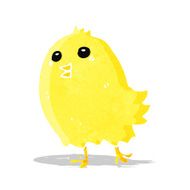 cartoon happy yellow bird