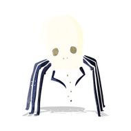 cartoon spooky skull spider
