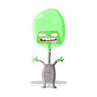 cartoon space alien N50