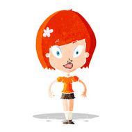 cartoon pretty woman N14