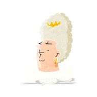 cartoon queen's head