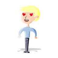 cartoon man in love N23