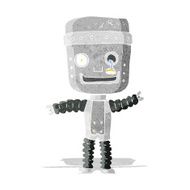 cartoon funny robot N12
