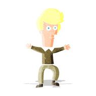 cartoon startled man N5