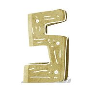 cartoon wooden number N3