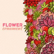 abstract ornament flower background concept Vector illustration