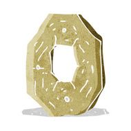 cartoon wooden number N9