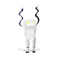 cartoon funny robot N14
