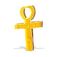 cartoon ankh symbol