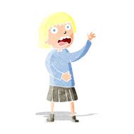 cartoon stressed out woman N3
