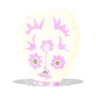 cartoon sugar skull