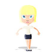cartoon pretty woman N17