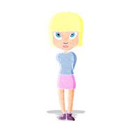 Cartoon Woman Standing N6