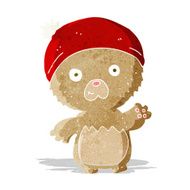 cartoon cute teddy bear in hat