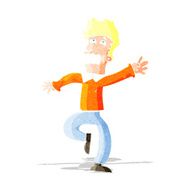 Cartoon Man Panicking N11