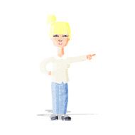 cartoon woman pointing N12