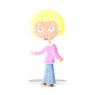 cartoon tired woman N2