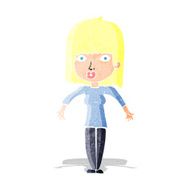 cartoon woman shrugging N3
