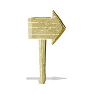Cartoon Sign Post N14