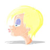 cartoon pretty woman N18