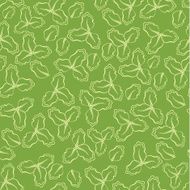 Wallpaper seamless pattern with green leafs and yellow contour i