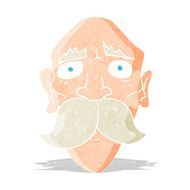 cartoon sad old man