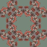 Abstract seamless hand-drawn pattern N54
