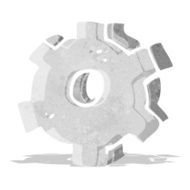 cartoon cog symbol