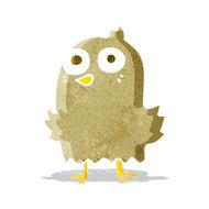 funny cartoon bird N39
