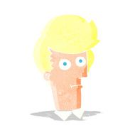 cartoon staring face